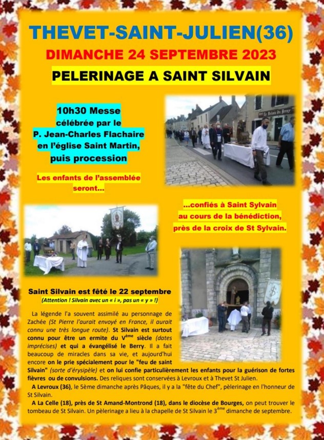 THEVET-SAINT-JULIEN 36400 - Pèlerinage à St Silvain
